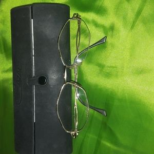 Cazal gold metal framed eyeglasses